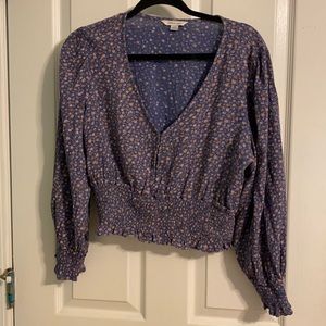 Long sleeve crop top